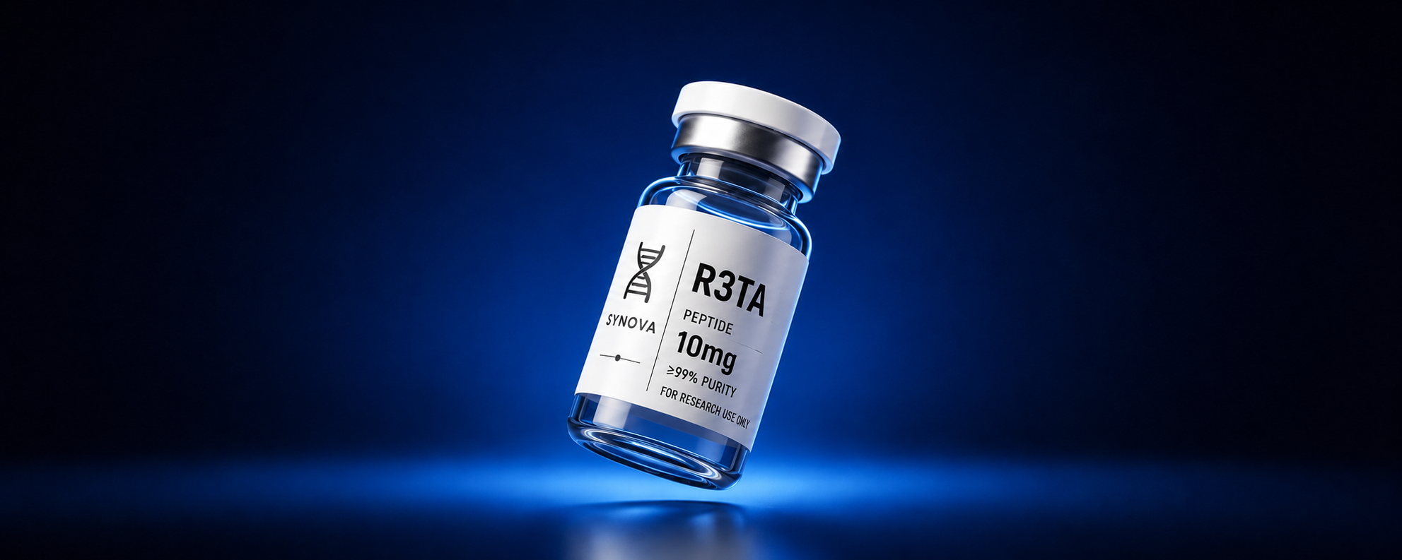 Research grade R3TA peptide vial