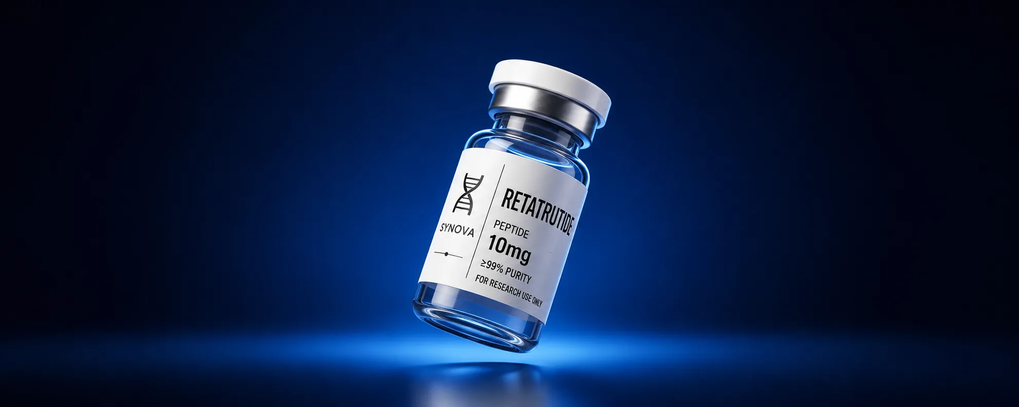 Research grade Retatrutide peptide vial